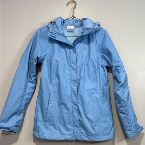 Columbia Jackets & Blazers - Columbia Women's Light Blue Rain/ Wind jacket